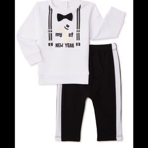 Way To Celebrate Baby boy New Year Outfit